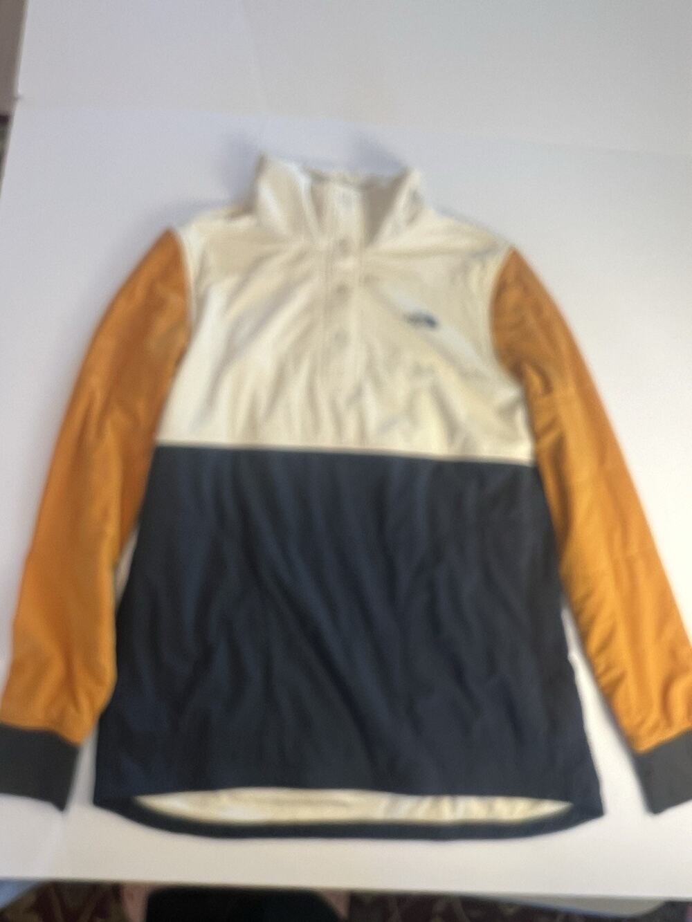 The North Face Quilted Snap Mock Neck Pullover Jacket Women's Size L Multicolor